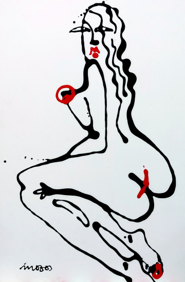 Figura 6 - 2023 - 100x70cm - Acrílico Carton Pluma.